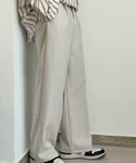 ワイドパンツ スラックス ダブルタック セミワ...の詳細画像4