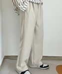 ワイドパンツ スラックス ダブルタック セミワ...の詳細画像5