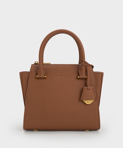 CHARLES ＆ KEITH ハンドバッグ ダブルハンドル トラペーズ