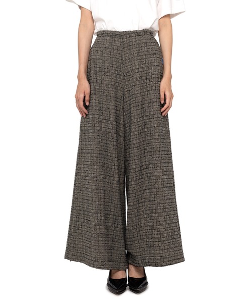 MAISON MIHARA YASUHIRO パンツ Bouclet Check Wide Pants