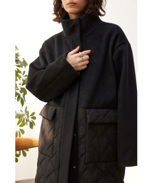 curensology <&RC> キルティングコート　ブラック curensology <&RC> キルティングコート ブラック curensology <&RC