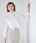 ブラウス シャツ コットンブレンドクロスボウタ...の詳細画像4