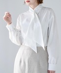 ブラウス シャツ コットンブレンドクロスボウタ...の詳細画像5