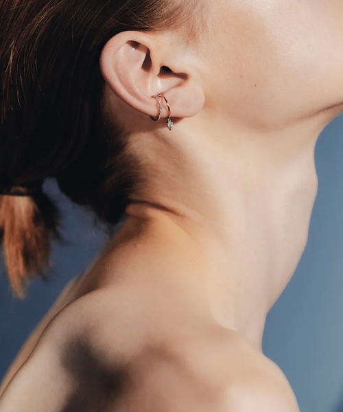 イヤーカフ 「les bon bon」diamond ear cuff BOB106 レディースの画像