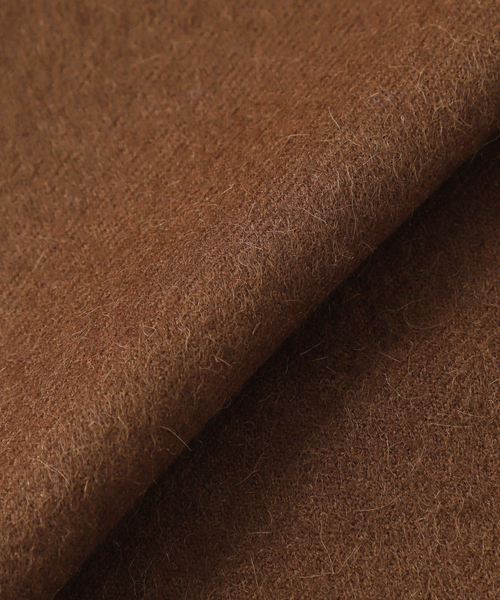 Brushed Scarf / BLOCK BROWN ザイノウエブラザーズ THE INOUE BROTHERS / ブラッシュドスカーフ ブロックチェック