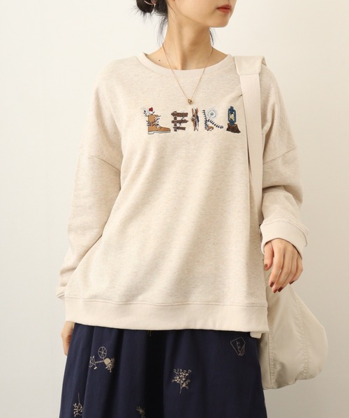 Emago トレーナー スウェット EMAGO 森キャンプロゴ刺繍プル