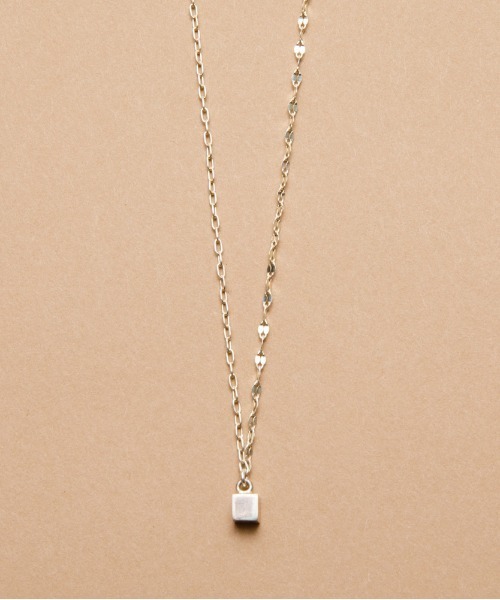 LAPUIS ネックレス LAPUIS(ラピュイ)Silver925 CUBE DUAL