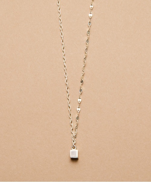 ネックレス レディース 「2024春夏新作」LAPUIS(ラピュイ)Silver925 CUBE DUAL NECKLACE｜zozo｜10