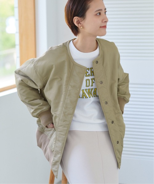 Spick & Span」 ノーカラージャケット FREE ベージュ系その他 