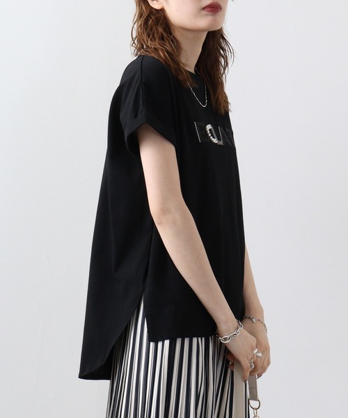 tシャツ Anna Nicola ロゴ刺繍カットソーＰＯ レディース Anna Nicola tシャツ ロゴ刺繍カットソーPO レディース