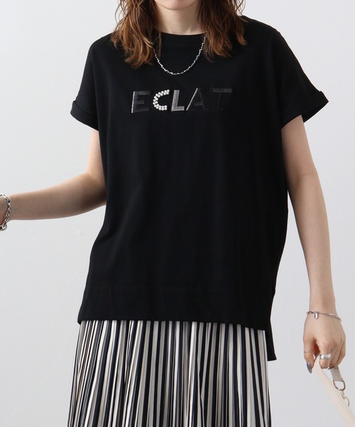 tシャツ Tシャツ レディース アンナニコラ ロゴ刺繍カットソーＰＯ｜zozo｜12