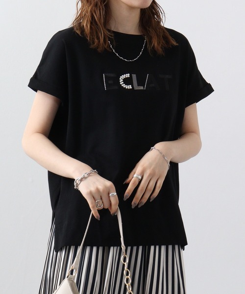 tシャツ Tシャツ レディース アンナニコラ ロゴ刺繍カットソーＰＯ｜zozo｜13