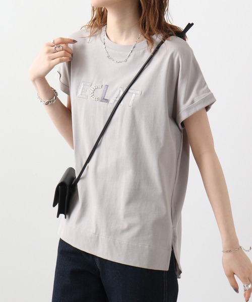tシャツ Anna Nicola ロゴ刺繍カットソーＰＯ レディース Anna Nicola tシャツ ロゴ刺繍カットソーPO レディース
