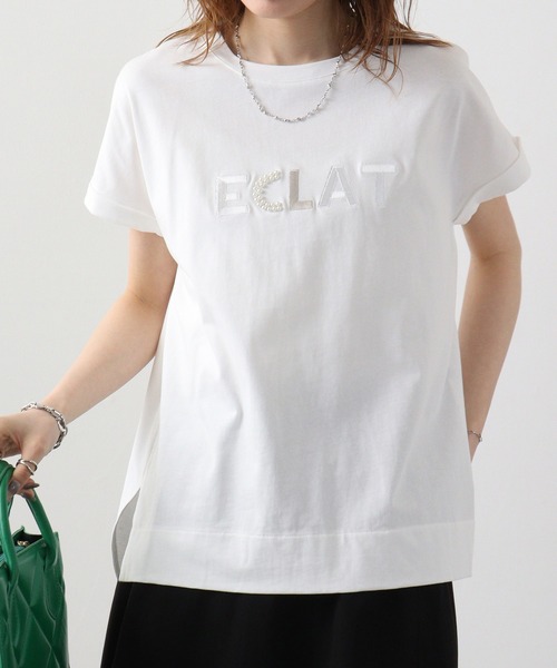 tシャツ Tシャツ レディース アンナニコラ ロゴ刺繍カットソーＰＯ｜zozo｜07