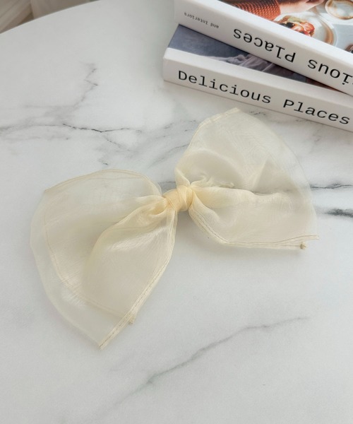 Miridy ヘアクリップ BIGシアーリボンバレッタ : ZOZOTOWN Yahoo!店