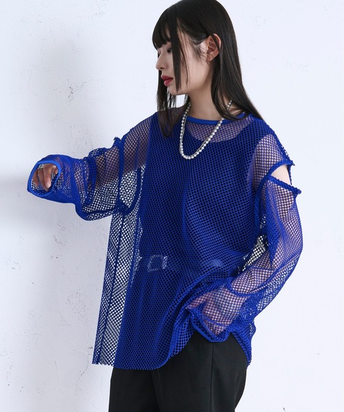 Ellno Loset tシャツ 「新色追加」2wayカットアウトメッシュPO