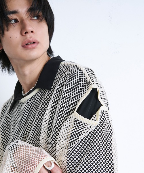 Ellno Loset tシャツ 「新色追加」2wayカットアウトメッシュPO