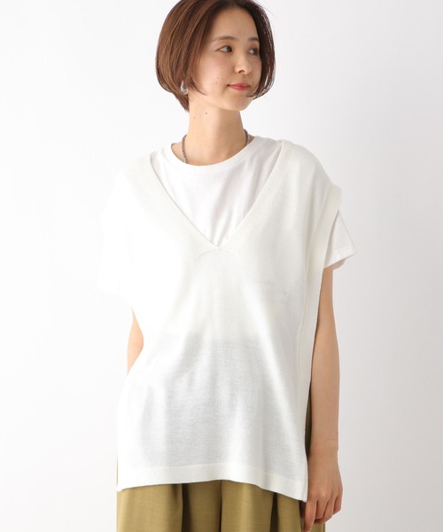 【新品未使用】LEPSIM 7ゲージ　ペーパーヤーン　ベスト LEPSIM｜7ゲージペーパーヤーンベスト | Rakuten Fashion(楽天