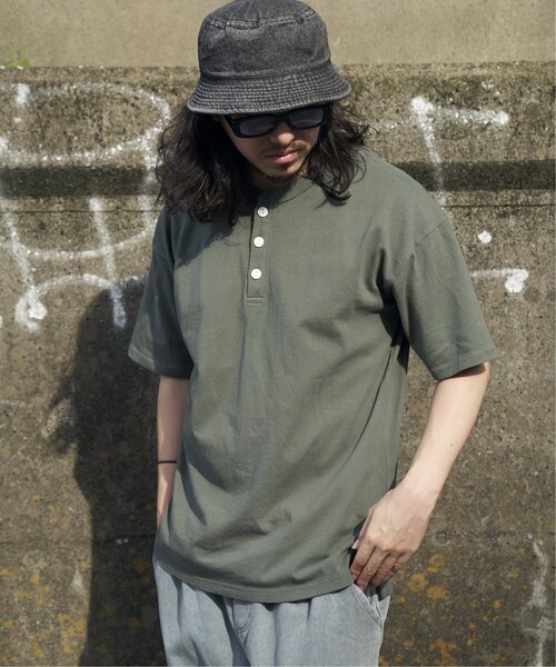 Goodwear（グッドウェア） ヘンリーネック tシャツ ヘンリーネックT