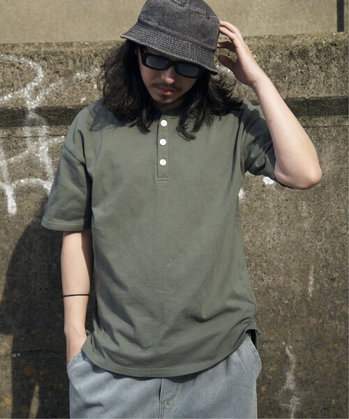 Goodwear（グッドウェア） ヘンリーネック tシャツ ヘンリーネックT