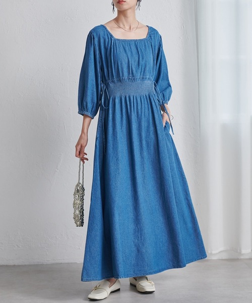 RANAN ワンピース パフスリーブデニムワンピース : ZOZOTOWN Yahoo!店