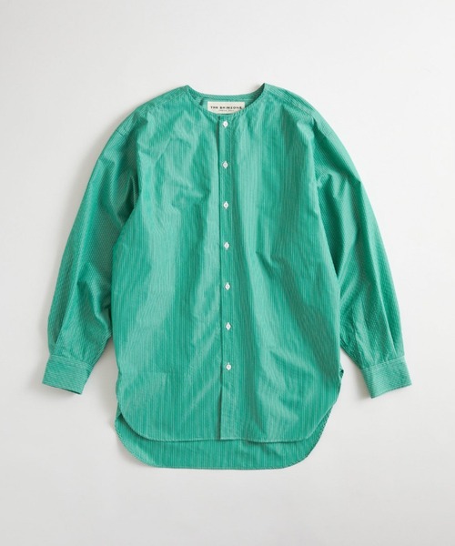 THE SHINZONE ブラウス シャツ NOCOLLAR SHIRTS ノーカラー 長袖