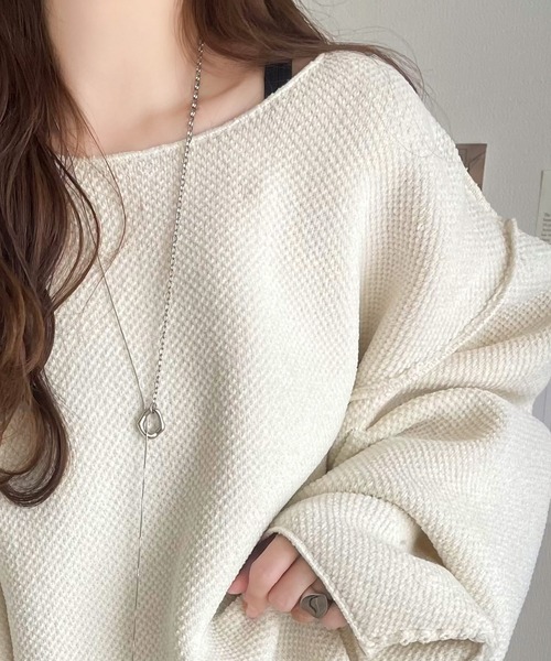 ニット・セーター HUECLOSET Pesto Belloa Spring Vintage Knit SE228 セール】 ☆TV着用商品☆ ノルディック プルオーバー （ニット