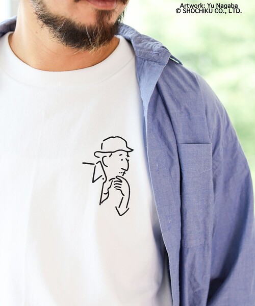 tシャツ 小津安二郎監督 / 小津安二郎 イラスト Tシャツ レディース メンズ BEAMS JAPAN（ビームス ジャパン）小津安二郎監督 / 映画