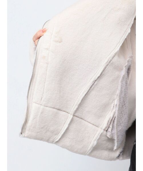 CALNAMUR（カルナムール） ブルゾン アウター FAKE MOUTON AND TWEED