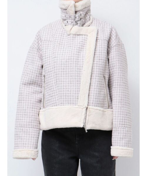CALNAMUR（カルナムール） ブルゾン アウター FAKE MOUTON AND TWEED