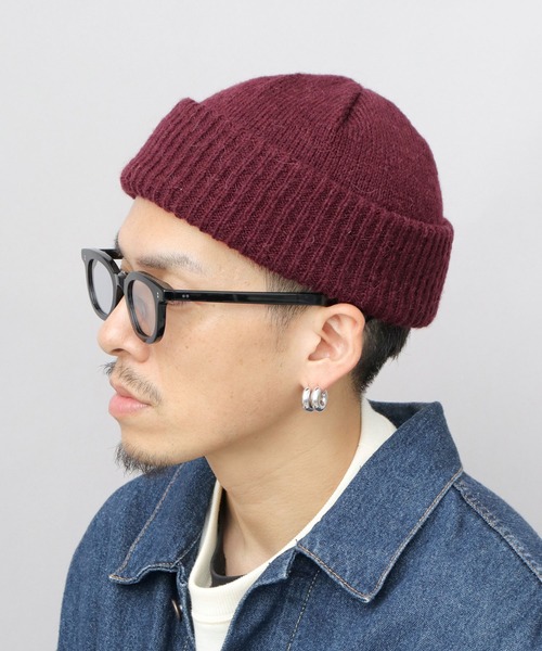 セレブ ニット帽 ニットキャップ アルパカ混 ボリューム 1ロール