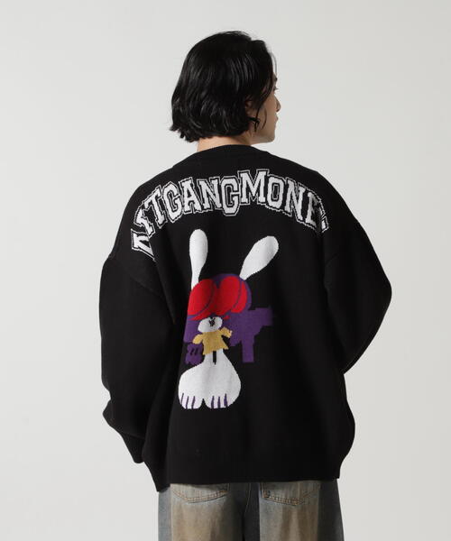 カーディガン SKOLOCT/スコロクト×ホワイトランド/KNIT CARDIGAN レディース メンズ