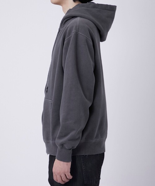JieDa パーカー 「別注」 PIGMENT J LOGO ZIP UP HOODIE メンズ