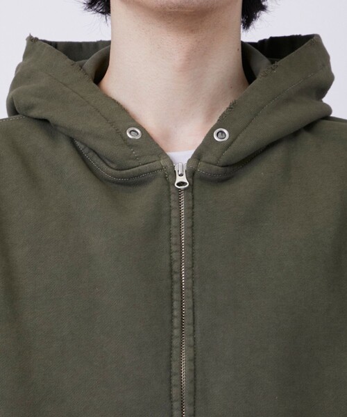 JieDa（ジエダ） パーカー 「別注」 PIGMENT J LOGO ZIP UP HOODIE