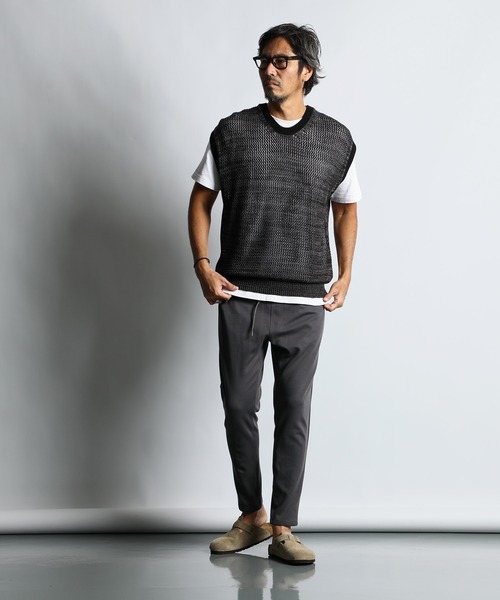 The DUFFER of ST.GEORGE セーター ニット MESH KNIT VEST