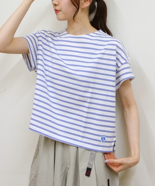 未使用　ORCIVAL オーシバル　ボートネックショートスリーブプルオーバー ORCIVAL tシャツ ORCIVAL/オーシバル ボートネックショート
