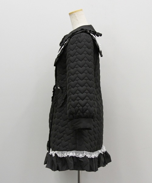 DearMyLove コート アウター ハートキルティングレースフリルダウンA