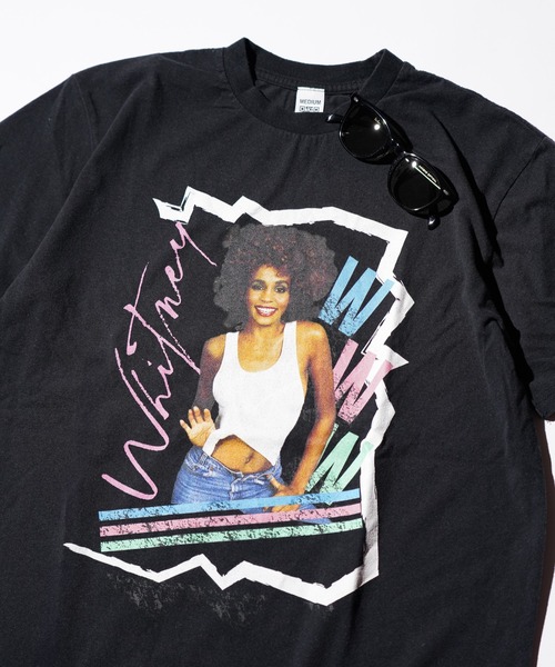 ユーズド ホイットニーヒューストン オフィシャルバンド T シャツ R&B Tシャツ - WHITNEY HOUSTON (ホイットニー ヒューストン)T