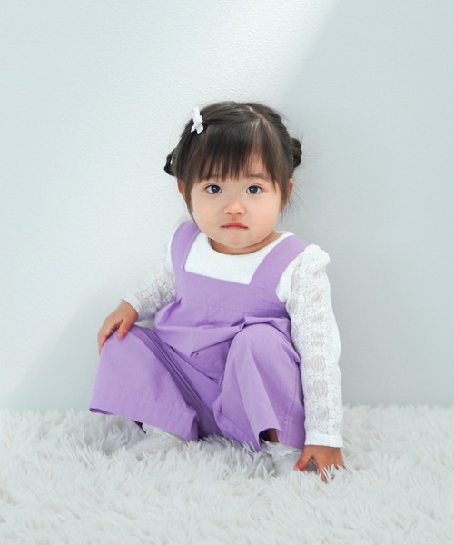 サロペット・オーバーオール・オールインワン THE SHISHIKUI C JUMP SUITS LAVENDER MAKE YOUR DAY（メイクユアデイ） サロペット オーバーオール タック