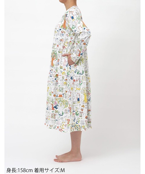 【新品タグ付き】刺繍　ツモリチサトスリープ　ルームウェア　ワンピース　綿100％ tsumori chisato SLEEP｜ツモリチサト スリープ ワンピース
