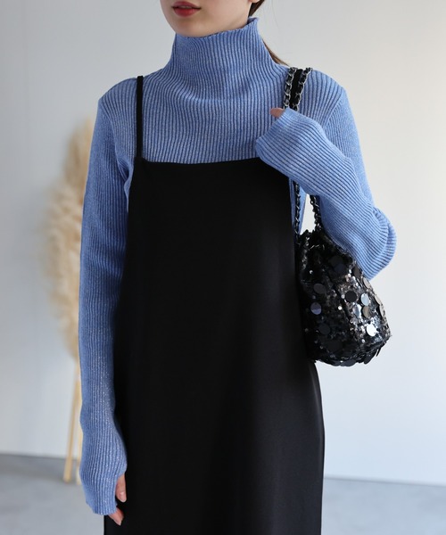 「sakishimatokyo」 タートルネックニット FREE オフホワイト レディース_画像9