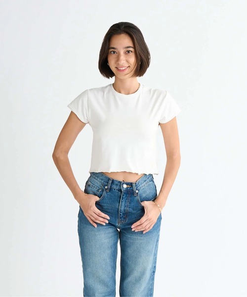 ROXY（ロキシー） tシャツ SWEET HONEY BUN /ロキシーショート丈メロー