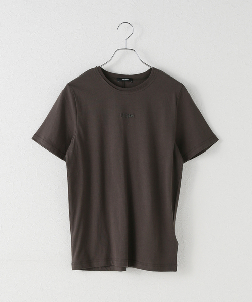 tシャツ 麻混天竺ワンポイントシシュウTシャツ レディース