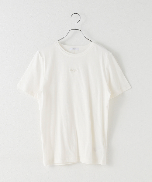 tシャツ 麻混天竺ワンポイントシシュウTシャツ レディース 麻混天竺ワンポイントシシュウTシャツ（Tシャツ／カットソー