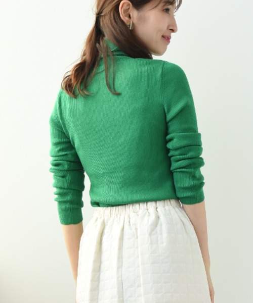 「INTERPLANET」 タートルネックニット FREE グレイッシュベージュ レディース_画像3