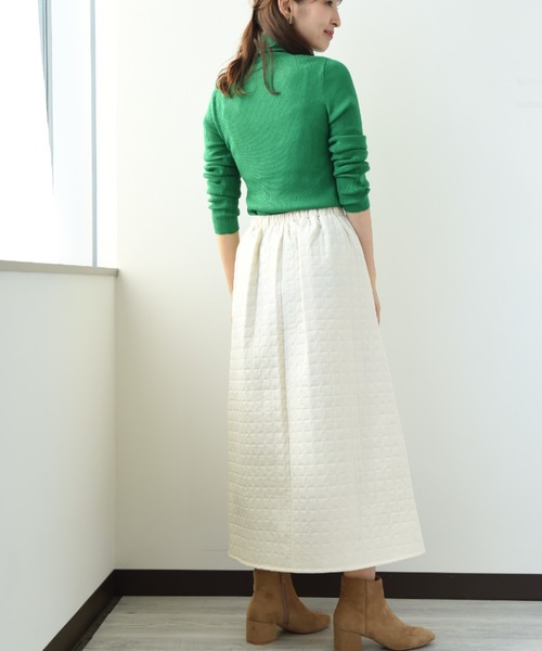 「INTERPLANET」 タートルネックニット FREE グレイッシュベージュ レディース_画像8