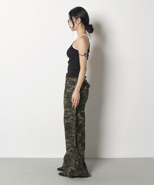 FOLLOWIN（フォロウィン） カーゴパンツ 「2WAY仕様でボタンでウエスト