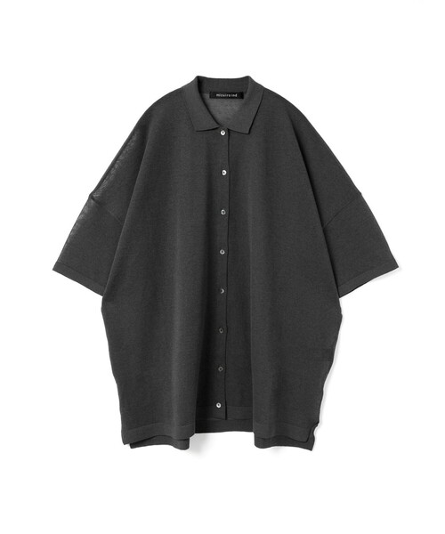 ニット セーター mizuiro ind ワイドニットシャツ レディース mizuiroind ニット セーター mizuiro ind ワイドニットシャツ