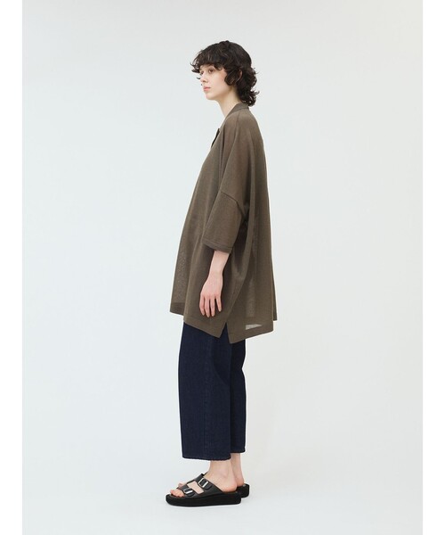 ニット セーター mizuiro ind ワイドニットシャツ レディース mizuiroind ニット セーター mizuiro ind ワイドニットシャツ