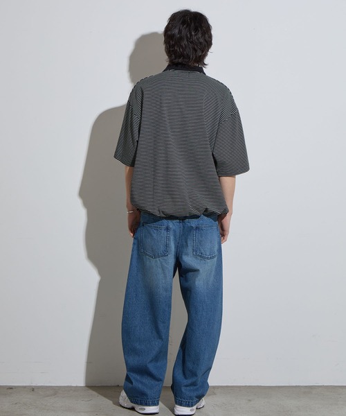 25SS｜WEB限定】MEN ホールガーメントニットポロ ブラック